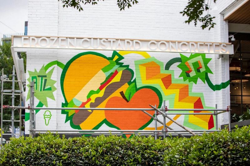 Bongang’s Shake Shack mural in Midtown. (Photo Courtesy of Isadora Pennington)