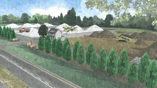 Shadburn Ferry Investments, LLC is requesting a conditional use permit from Braselton to operate a concrete recycling facility. (Courtesy City of Braselton)