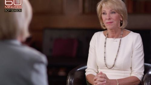 Journalist Lesley Stahl questioned DeVos on whether choice had improved schools in Michigan. This should have been the ideal moment for DeVos to extol the programs she helped create through large investments of time and money. It wasn’t.