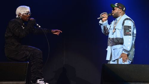 CHICAGO, IL - AUGUST 02: (L-R) Andre 3000 and Big Boi of Outkast perform at Samsung Galaxy stage during 2014 Lollapalooza Day Two at Grant Park on August 2, 2014 in Chicago, Illinois. (Photo by Theo Wargo/Getty Images) Getty Images