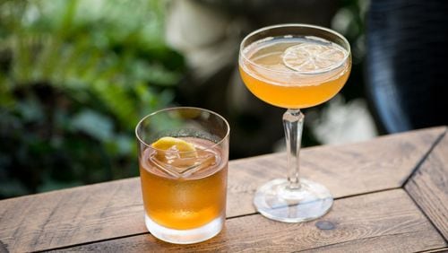 Cocktails at the Garden & Gun Club at The Battery Atlanta include the Proper Old-Fashioned and the Royal Bermuda Yacht Club. CONTRIBUTED BY MIA YAKEL