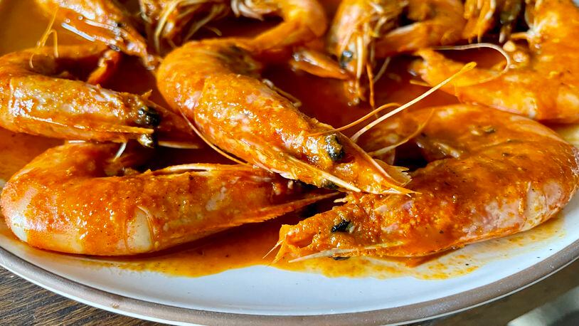 The country boil shrimp at Lee’s Bakery features jumbo shrimp boiled in spices, then tossed in a buttery mixture. Courtesy of Angela Hansberger