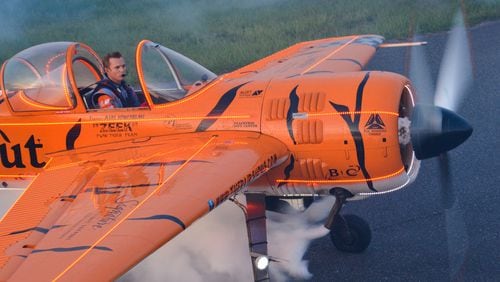Mark Nowosielski  is one-half of the Georgia-based Twin Tigers Aerobatic Team. He is a commercial pilot for Southwest Airlines during the week. On the weekends, he does aerobatic competitions and airshows across the country.