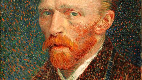 Vincent Van Gogh: Self-Portrait 1887 oil on artist's board, mounted on cradled panel, collection Art Institute of Chicago. (Photo by APIC/Getty Images)