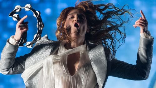 Florence Welch of Florence and the Machine performs on The Pyramid Stage during the Glastonbury Festival at Worthy Farm, Pilton on June 26, 2015 in Glastonbury, England. Photo by Ian Gavan/Getty Images.