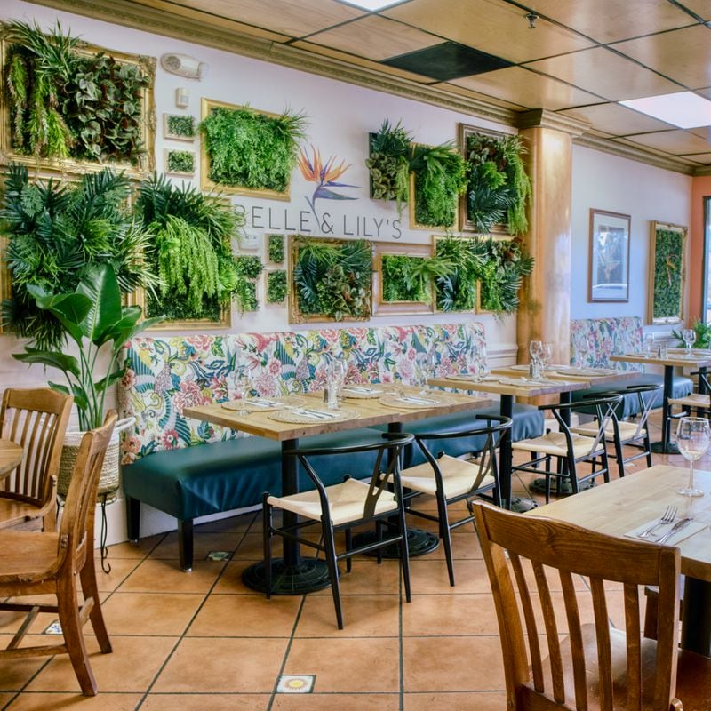 Tropical decor adds to the Caribbean vibe at Belle & Lily's.
Courtesy of Belle & Lily's