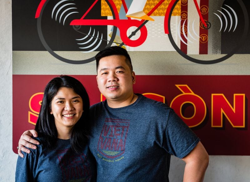 Khanh Dang (left) and Dinh Tran are the owners of Vietvana Pho Noodle House. CONTRIBUTED BY HENRI HOLLIS