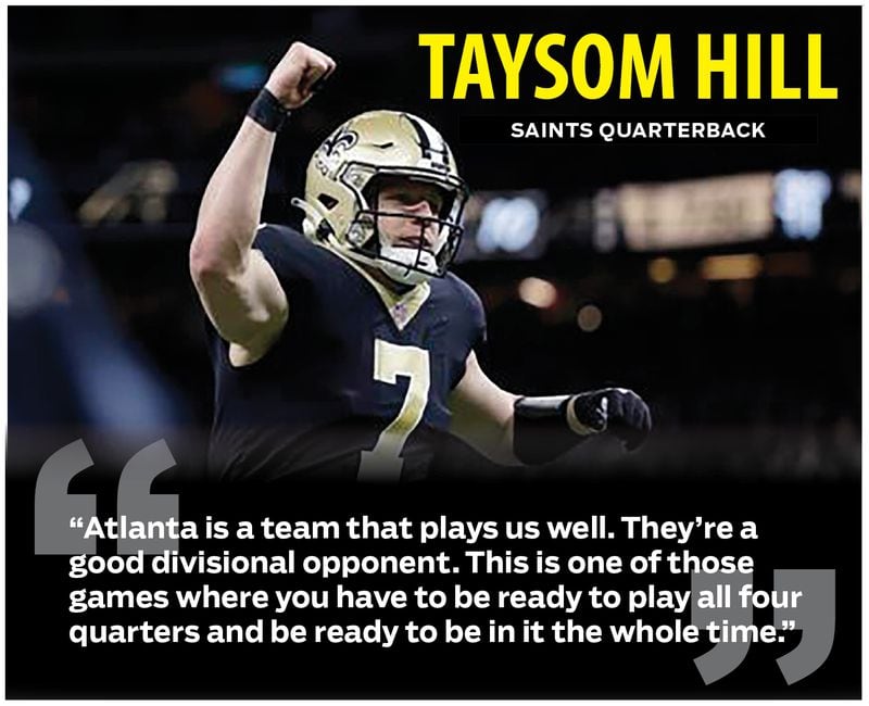 Saints QB Taysom Hill on upcoming season finale with the Falcons on Sunday Jan. 9