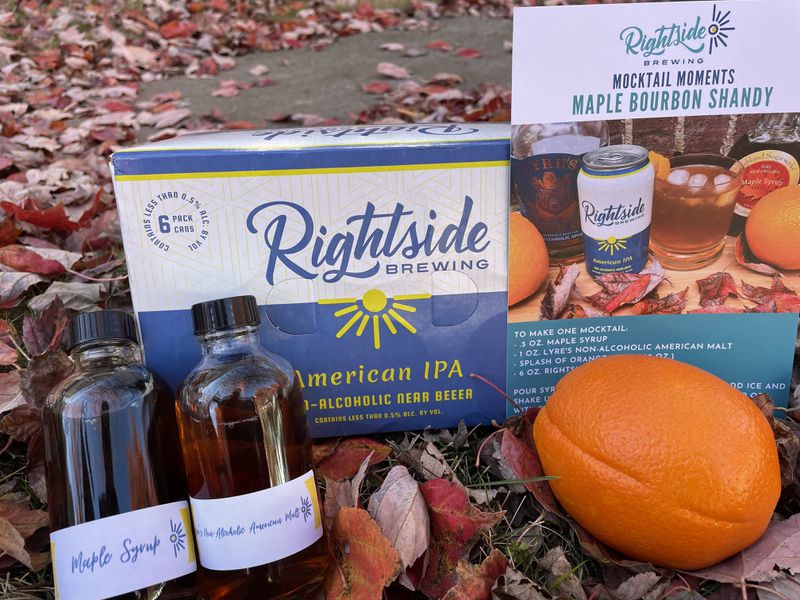 Rightside Brewing's mocktail subscription box. Courtesy of Rightside Brewing