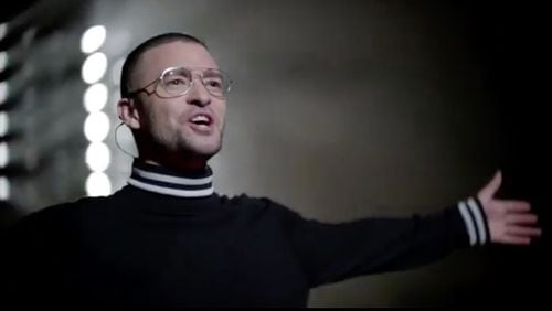 Justin Timberlake in his "Filthy" video.