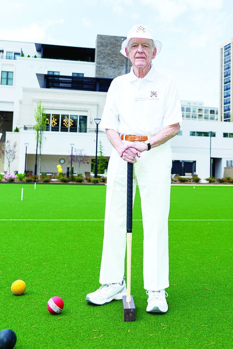 Lamar Oglesby was one of the Lenbrook residents who encouraged the community to consider croquet as a sport people could move to when they were no longer golfing.