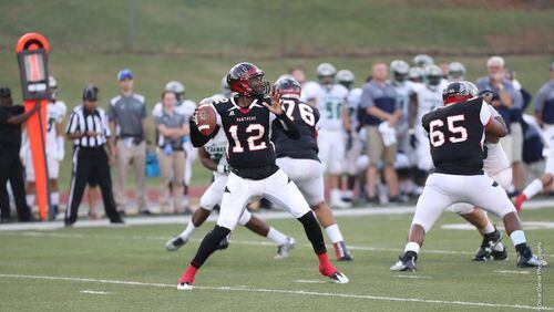 Clark Atlanta quarterback Johnny McCrary threw for 282 yards and two touchdowns in last week’s 37-13 victory over Ave Maria. (Special to the AJC)