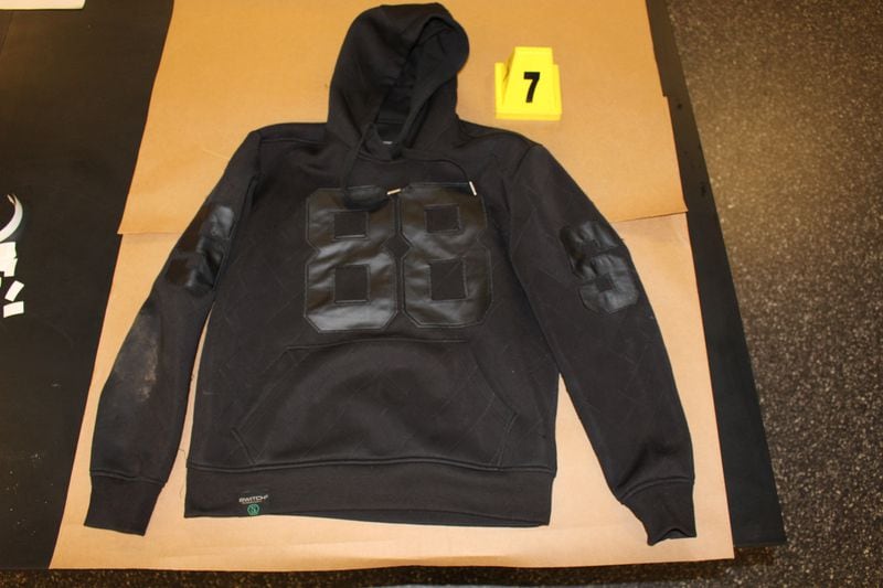 The Atlanta Police Department said one suspect in the  killing at Barcelona Restaurant was wearing this jacket and are hoping someone will recognize it. Photo: Courtesy Atlanta Police Department