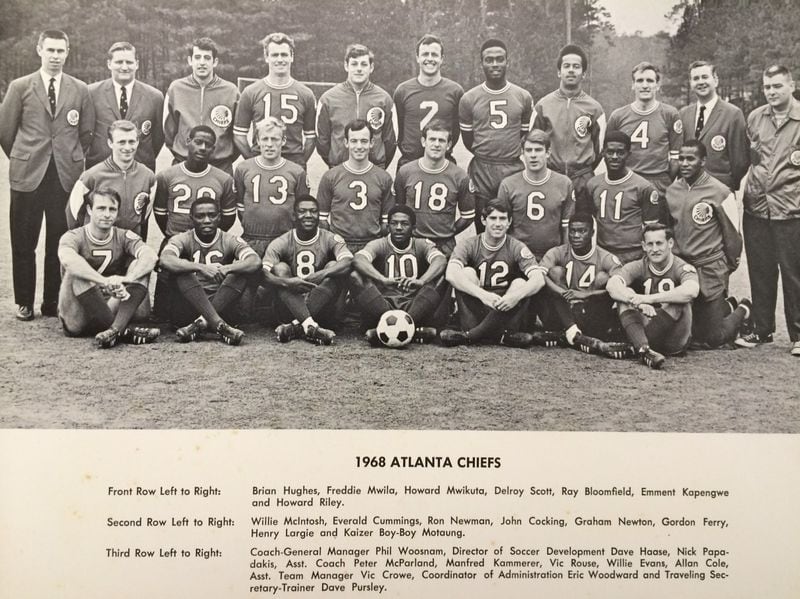 The championship 1968 Atlanta Chiefs, in black and white, of course. (Photo courtesy of Dick Cecil)
