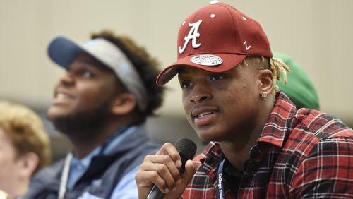 Nine players from north Fulton County will suit up for teams in the College Football Playoff, including Xavier McKinney from Roswell High.