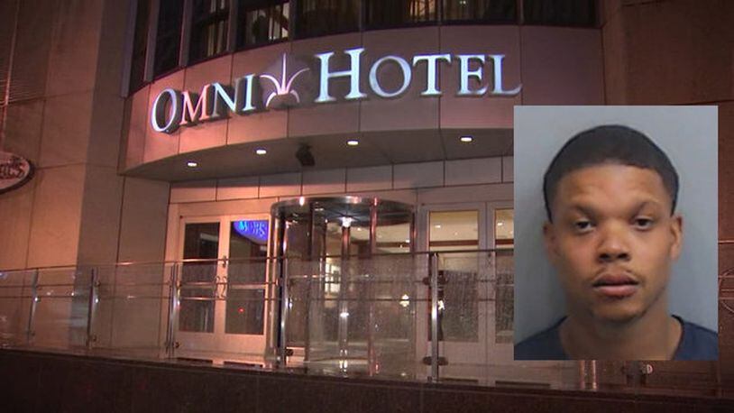 Sedarius Dennis, 31, had been at a party in an Omni Atlanta Hotel suite, police said.