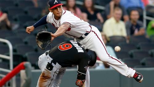 The Braves optoned third baseman Rio Ruiz was optioned to Triple-A Gwinnett. (AP Photo/Brett Davis)