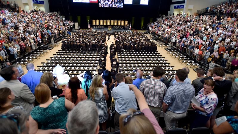 Commencement at Kennesaw State University Convocation Center on Thursday May 14, 2015. AJC FILE PHOTO