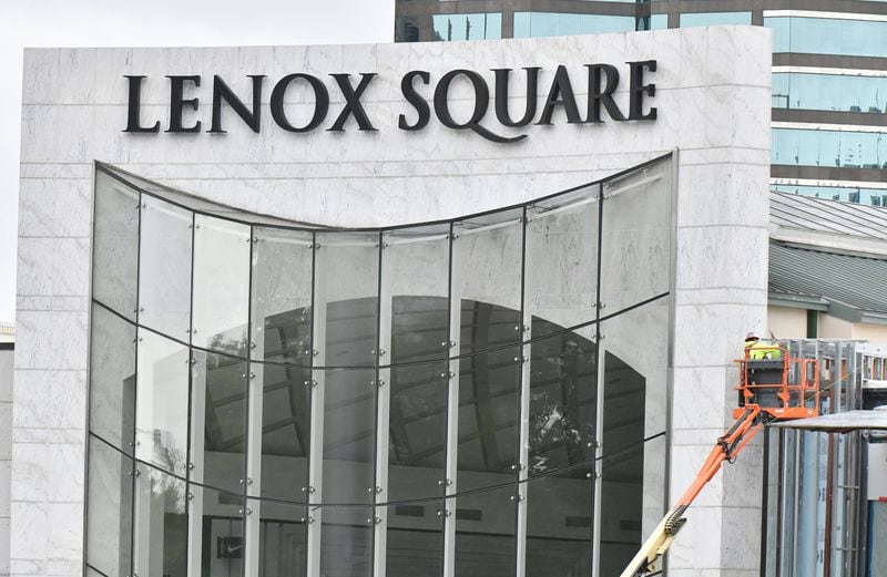 The exterior of Lenox Square on Thursday, April 30, 2020. Lenox Square and at least eight other malls and shopping centers in the Atlanta region plan to reopen on Friday — the latest sign of businesses reviving after the coronavirus shutdown. (Hyosub Shin / Hyosub.Shin@ajc.com)