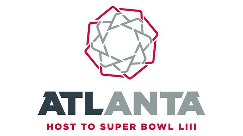 The Atlanta host committee’s logo for next year’s Super Bowl.