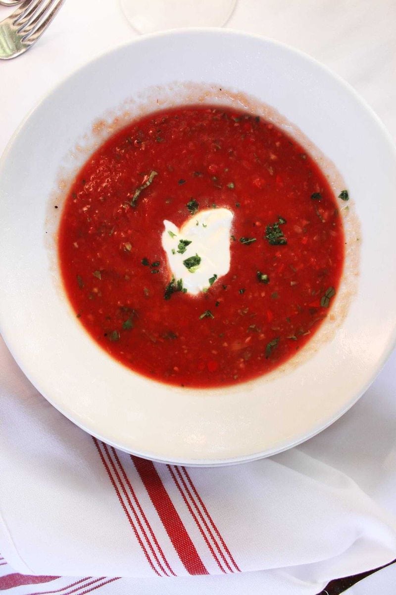 Gazpacho usually is on the menu of Babette's Cafe from June to August. Courtesy of Babette's Cafe