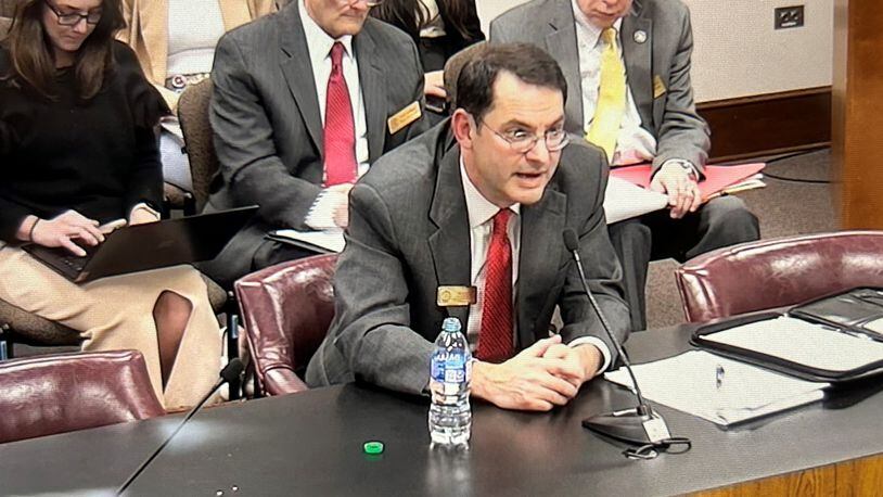 Oscar "Bo" Fears, a deputy commissioner for the Georgia Department of Banking and Finance, testified Wednesday, March 21, 2023, before a state Senate committee about the health of the state's banking industry.
