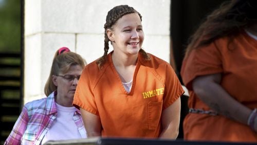 Reality Winner has pleaded guilty to leaking a top-secret government document about Russian meddling in the 2016 election. She is scheduled to return to a federal courthouse in Augusta this week for sentencing. (Michael Holahan/The Augusta Chronicle via AP)
