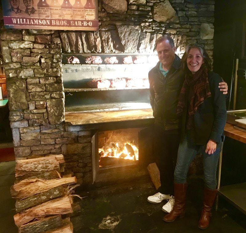 AJC dining editor Ligaya Figueras visits Williamson Bros. Bar-B-Q in Marietta with local barbecue aficionado and Kansas City Barbecue Society-certified judge Bob Herndon. CONTRIBUTED BY LIGAYA FIGUERAS