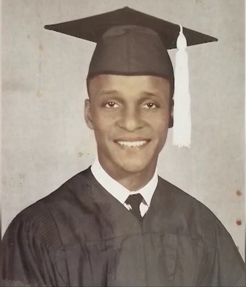 Dr. Marion Hood in his 1959 graduation photo from Clark College. He applied and was rejected from Emory's medical school because he was Black.