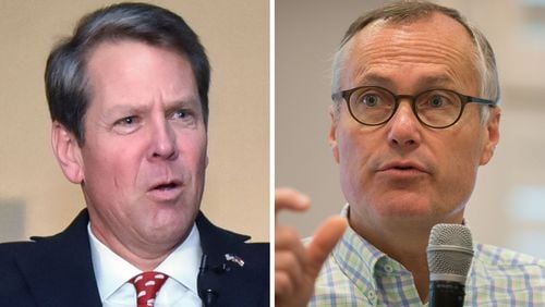 Georgia Secretary of State Brian Kemp, left, and Lt. Gov. Casey Cagle are locked in a tight battle for the GOP nomination for governor, according to an Atlanta Journal-Constitution/Channel 2 Action News poll.