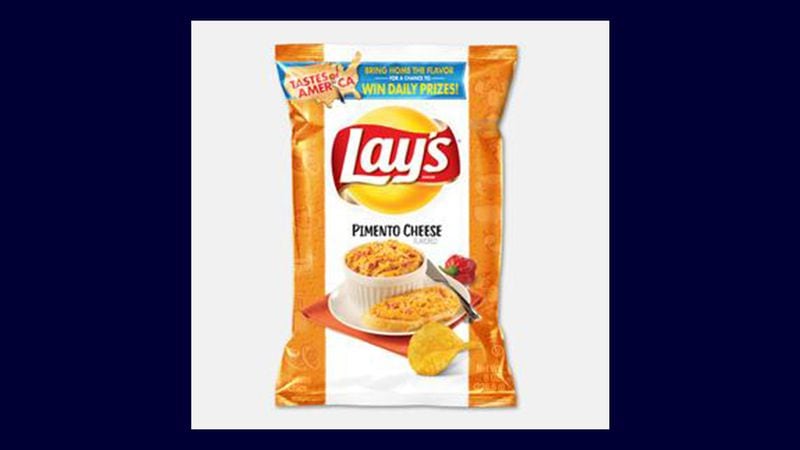Pimento Cheese is one of the new Lay's Taste of America flavors, representing popular regional cuisines.