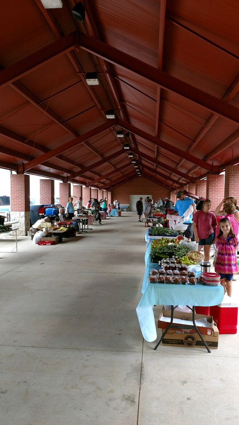 Newnan’s Coweta County Farmers Market gathers on Wednesdays and Saturdays. The Saturday market is held at the Asa M. Powell Senior Expo Center, where an open-air pavilion offers weather protection for vendors and shoppers. CONTRIBUTED BY COWETA COUNTY FARMERS MARKET