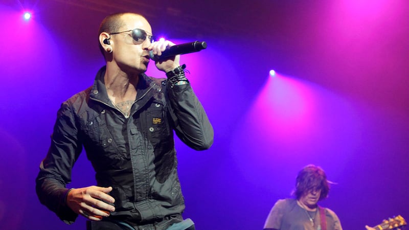 Linkin Park singer Chester Bennington, who sold millions of albums with a unique mix of rock, hip-hop and rap, died in his home near Los Angeles at 41. Coroner spokesman Brian Elias says they are investigating Bennington's death as an apparent suicide but no additional details are available.