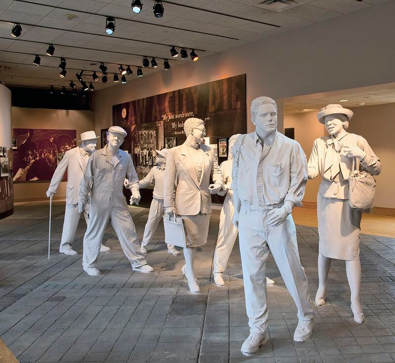 Exhibits inside the Birmingham Civil Rights Institute (bcri.org) illustrate the city’s civil rights struggles and segregation history with elaborate replicas, including segregated classrooms and “white” and “colored” water fountains.