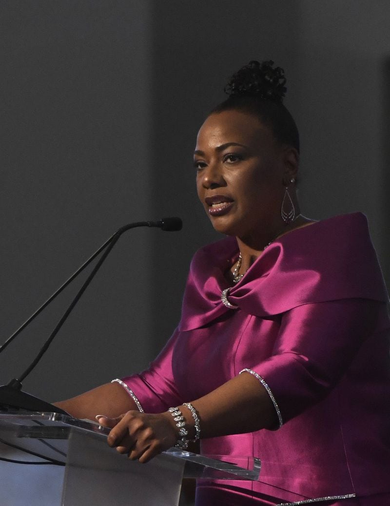 Monday’s holiday commemorated Dr. Martin Luther King Jr.’s birthday. The annual commemorative service was held at Ebenezer Baptist Church in Atlanta and featured remarks by Rev. Bernice King, King’s daughter. (Photo by Scott Olson/Getty Images)