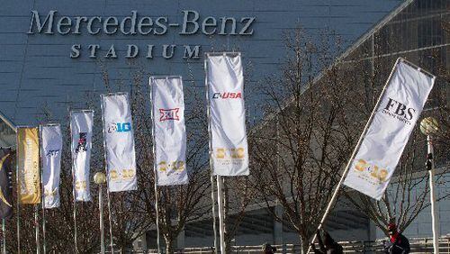 Mercedes-Benz Stadium hosted college football’s national championship game on Jan. 8 and will host the Super Bowl next year.