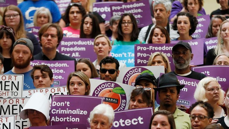 An Atlanta Journal-Constitution poll in January showed about 68% of Georgia voters opposed overturning Roe v. Wade, which has guaranteed the right to an abortion for nearly a half-century.