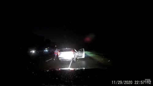 Dash camera footage obtained by AL.com allegedly showed the end of a 75-mile chase on I-20 in Alabama.