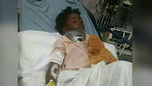 Princess Jackson, 6, was injured Sunday in a drive-by shooting in northwest Atlanta. (Credit: Channel 2 Action News)