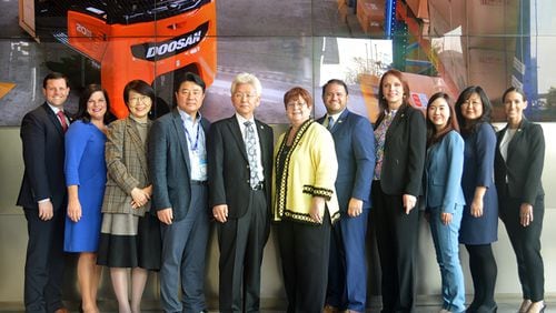 Partnership Gwinnett recently joined material handling equipment company Doosan Industrial Vehicle at their headquarters in Seoul, South Korea to announce the expansion of their North American headquarters in Buford.