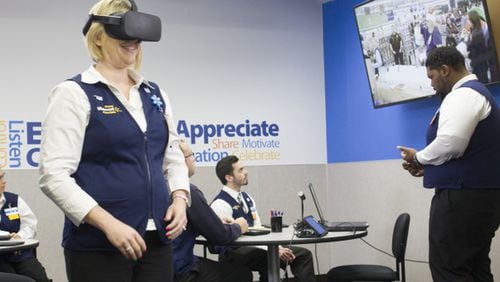 Walmart is utilizing virtual reality to train employees on holiday shopping scenarios. CONTRIBUTED