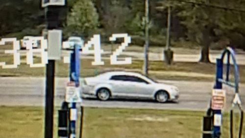 On Monday, police released a surveillance image of a silver four-door 2008-2013 Chevrolet Malibu with North Carolina license plates, calling it the suspect vehicle.