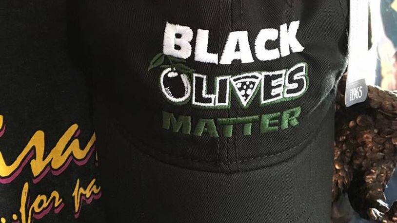 Paisano's, an Italian restaurant in Albuquerque, New Mex., has earned raves and rage with its "Black Olives Matter" merchandise.