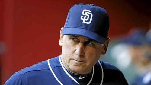 Former San Diego manager Bud Black is considered by some as the leading candidate to become Braves manager. (AP photo)