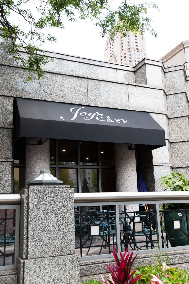 Joy Cafe is located in an office building on Peachtree Street in Midtown. Courtesy of Atlys Media
