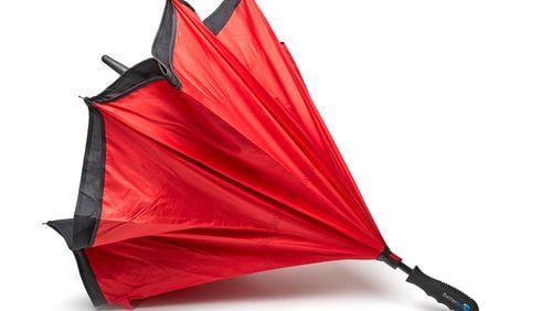 Better Brella has a clever design that allows it to fold up rather than down. Contributed