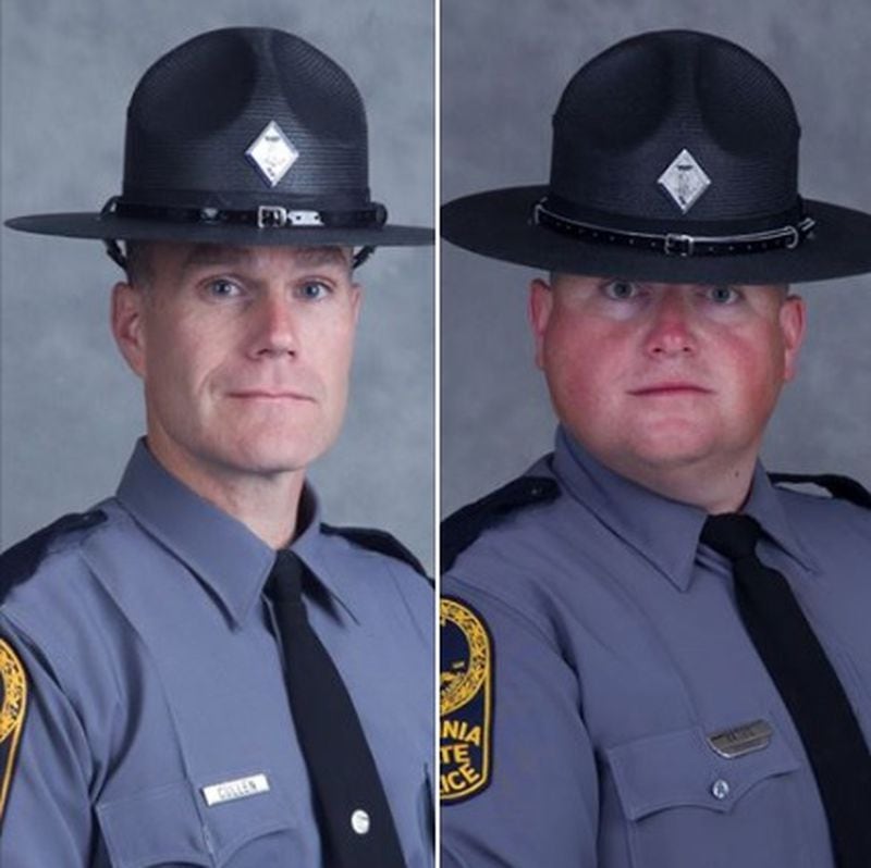 Lt. H. Jay Cullen and Trooper-Pilot Berke M.M. Bates died after a helicopter they were piloting crashed. (Photo: Virginia State Police)