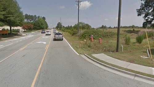 New sidewalks are coming to portions of Dacula Road, Harbins Road, and Old Peachtree Road in Dacula. Google Maps