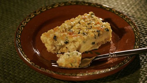 Corn Pudding with Zucchini. (Anne Cusack/Los Angeles Times/TNS)