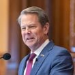 Georgia Gov. Brian Kemp gives the State of the State speech at the Capitol in Atlanta on Jan. 25, 2023. (Arvin Temkar/The Atlanta Journal-Constitution/TNS)